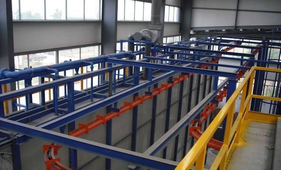 کیفیت  Horizontal Automatic Powder Coating Line Equipment 380V Spraying کارخانه