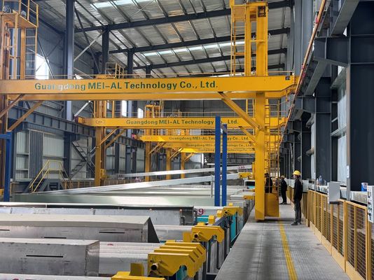 قیمت خوب 12000T / سال ظرفیت اتوماتیک آلومینیوم پروفایل خورشیدی سطح درمان خط anodizing آنلاین
