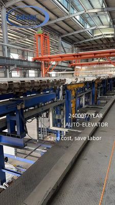 قیمت خوب خط آنوديز 24000T / سال ظرفیت 7.2 متر پروفيل آلومينيوم سطح درمان خط آنوديز آنلاین