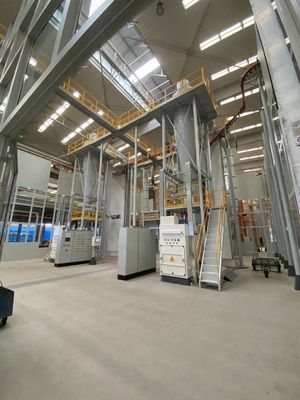 پروفیل آلومینیومی عمودی خط پوشش پودری صنعتی خودکار