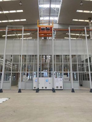 پروفیل آلومینیومی عمودی خط پوشش پودری صنعتی خودکار