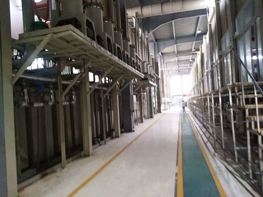 150 تن در ماه خط تولید اکسیداسیون و حداکثر طول پروفایل 6500mm