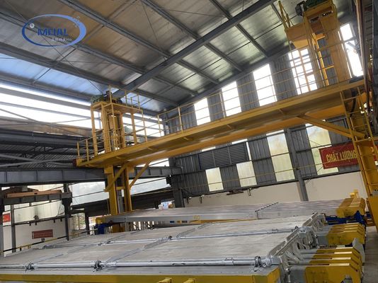 12000T/سال ظرفیت خط anodizing سطح درمان پروفایل آلومینیوم