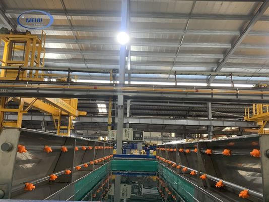 12000T/سال ظرفیت خط anodizing سطح درمان پروفایل آلومینیوم
