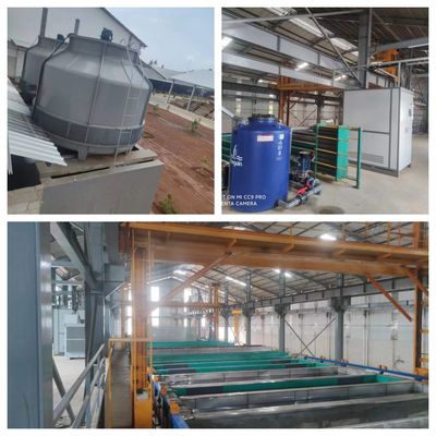 خط درمان آنوديزيشن پروفيل آلومينيوم درجه صنعتي 150 T/M