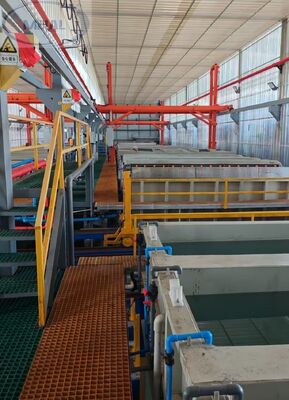 قیمت خوب 150 T / M ظرفیت خط آنودیز آلومینیومی با ضخامت فیلم 8-12μm و طول پروفایل 6500mm آنلاین