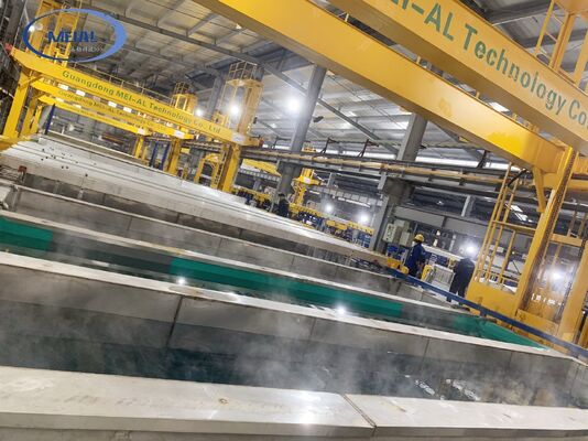 قیمت خوب خط تولید آنودیزینگ حالت U افقی دستی با ظرفیت 200T / ماه 6500mm حداکثر طول پروفایل و ضخامت فیلم 8-12μm آنلاین