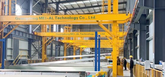 قیمت خوب خط تولید آندایزینگ آلومینیوم اتوماتیک 800 تن در ماه با اندازه قابل تنظیم 1-6500 میلی متر و تجهیزات عملیات سطحی با مقاومت عالی در برابر سایش آنلاین