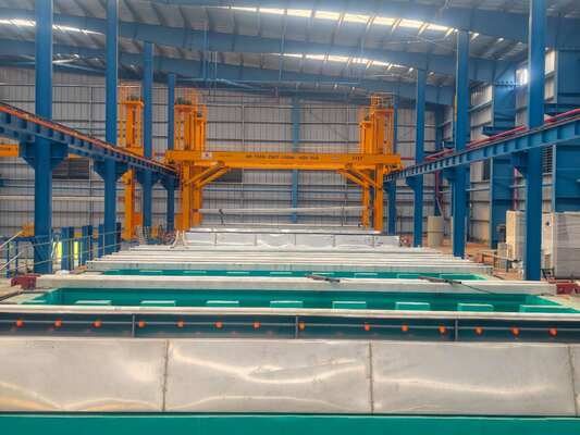 قیمت خوب خط آنودایز 1000T/M/ مونتاژ صفحه کاتدی فولاد ضد زنگ SS316L با سطح ترشی و غیرفعال شده برای ظرفیت جریان DC 3000A در مخازن آندایزینگ آنلاین