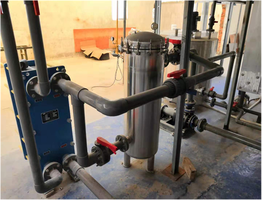 قیمت خوب واحد تصفیه فولاد ضد زنگ صنعتی SS316L با نرخ جریان 60m3 / h و دقت تصفیه 5-10 μm برای خطوط آنودیزه آنلاین